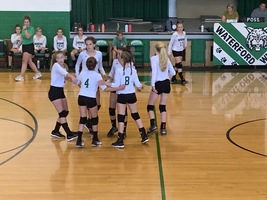 W.E.S. JH Volleyball Playing Proud!